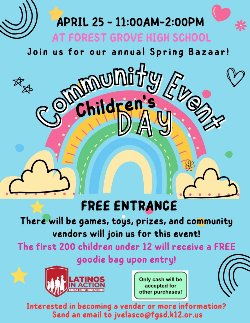Childrens Day Community Event Poster